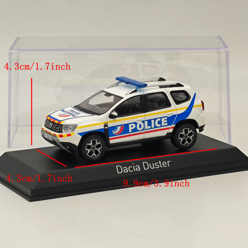 1/43 Norev Dacia Duster 2021 Police Nationale Guadeloupe Diecast Model Car White