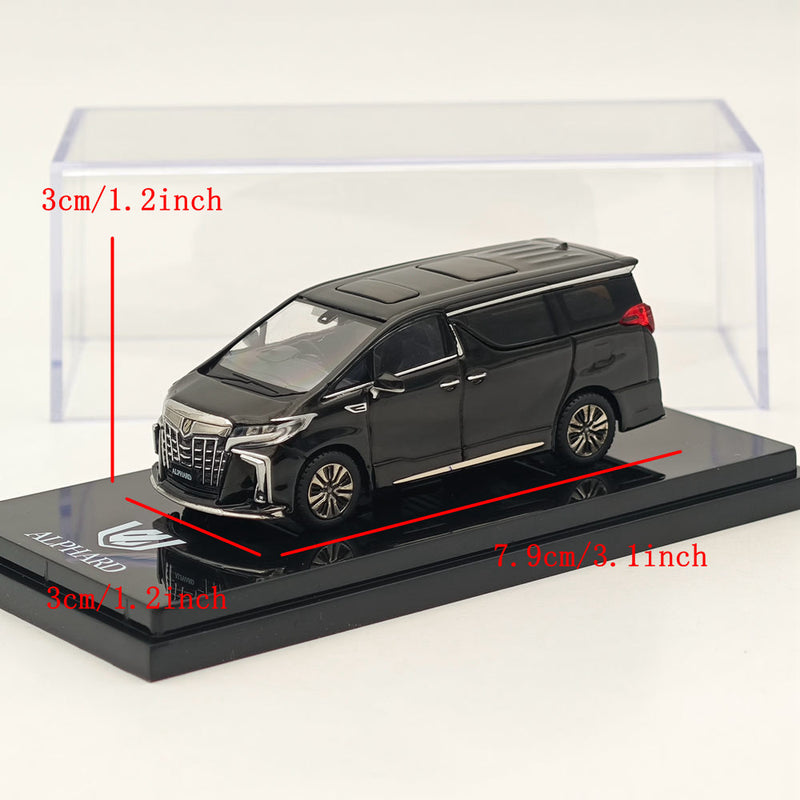 1/64 Hobby Japan Toyota ALPHARD Customized Ver. with Sunroof Black Diecast Model