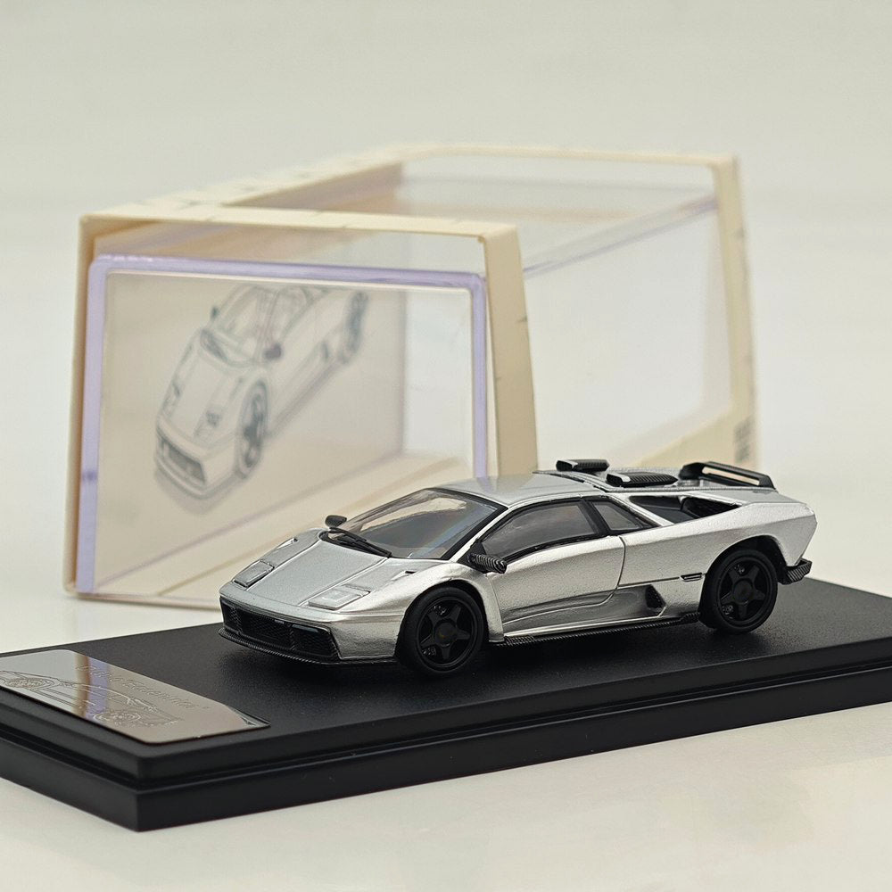 Rhino Model RM 1:64 Diablo Eccentrica Green/Silvery with detachable tailgate Diecast Model Car Collectible