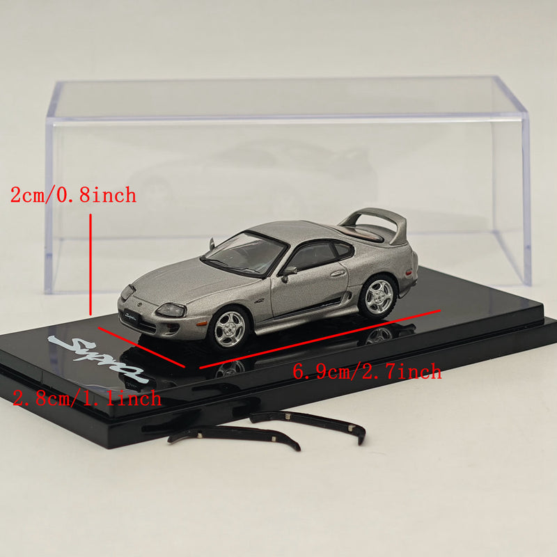 Hobby Japan 1/64 Toyota SUPRA RZ JZA80 GENUINE CUSTOMIZED VER with ActiveSpoiler HJ643042S Diecast Models Car Collection