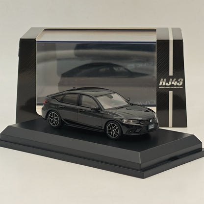 Hobby Japan 1/43 Honda CIVIC (FL4) e:HEV Crystal Black Pearl HJ433003BK Diecast Model Car Limited Collection