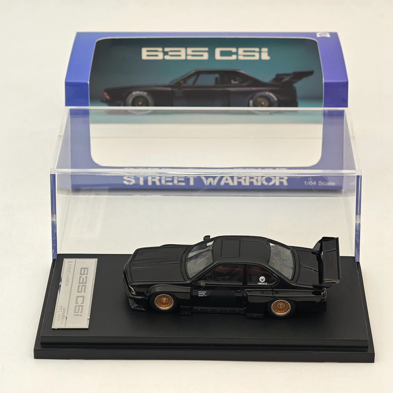 1:64 SW E24 635 CSI Sharknose Black Diecast Models Car Limited 499 Collection