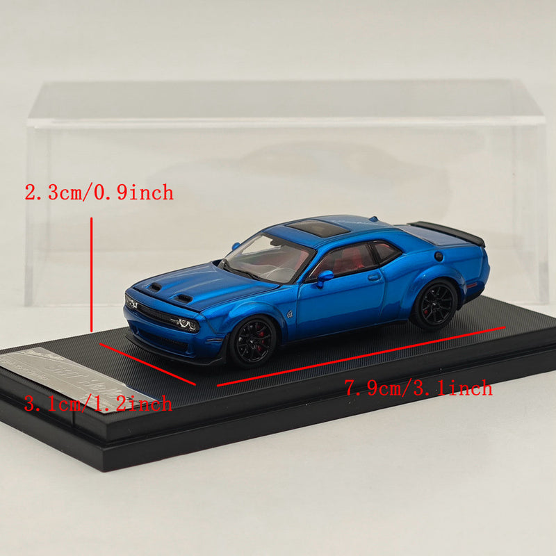 1:64 SH Dodge SRT Hellcat Muscle Sports Diecast Model Car Collection Blue