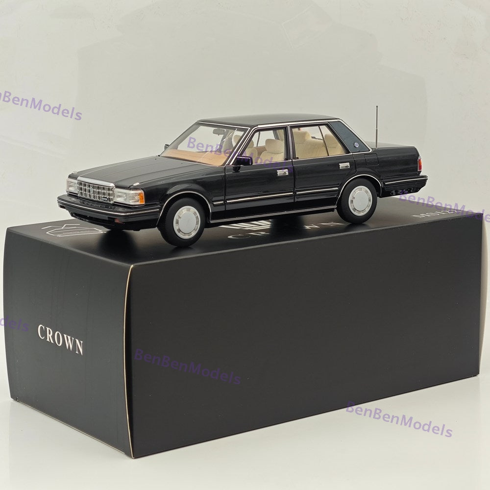 1/18 Toyota Crown Seventh Generation MS122 Black / Mi Interior Diecast Model