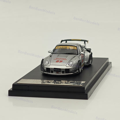 1/64 SW Porsche RWB 993 #89 RAUH-Welt Wide Body Modification Diecast Model Car