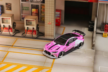 SW 1:64 G82 M4 Pink Bull Widebody Sports Diecast Model Car Limited Edition