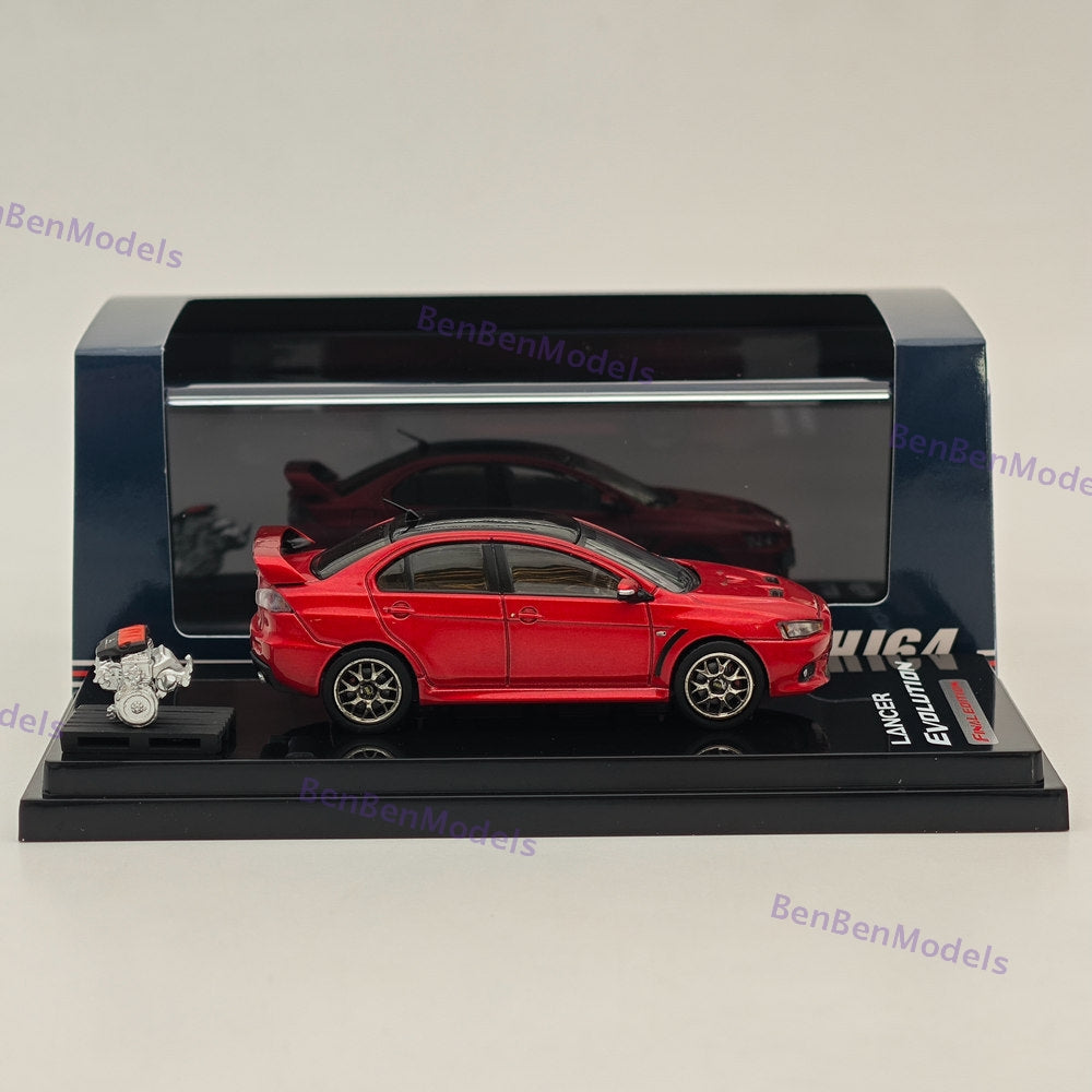 Hobby Japan 1/64 Mitsubishi Lancer Evolution X Final Edition w/Engine HJ642053CR