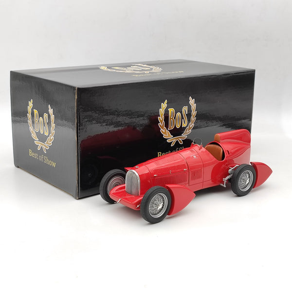 1/18 BOS Alfa Romeo Tipo B P3 Aerodynamic 1934 Red BOS066 Resin Model Limited