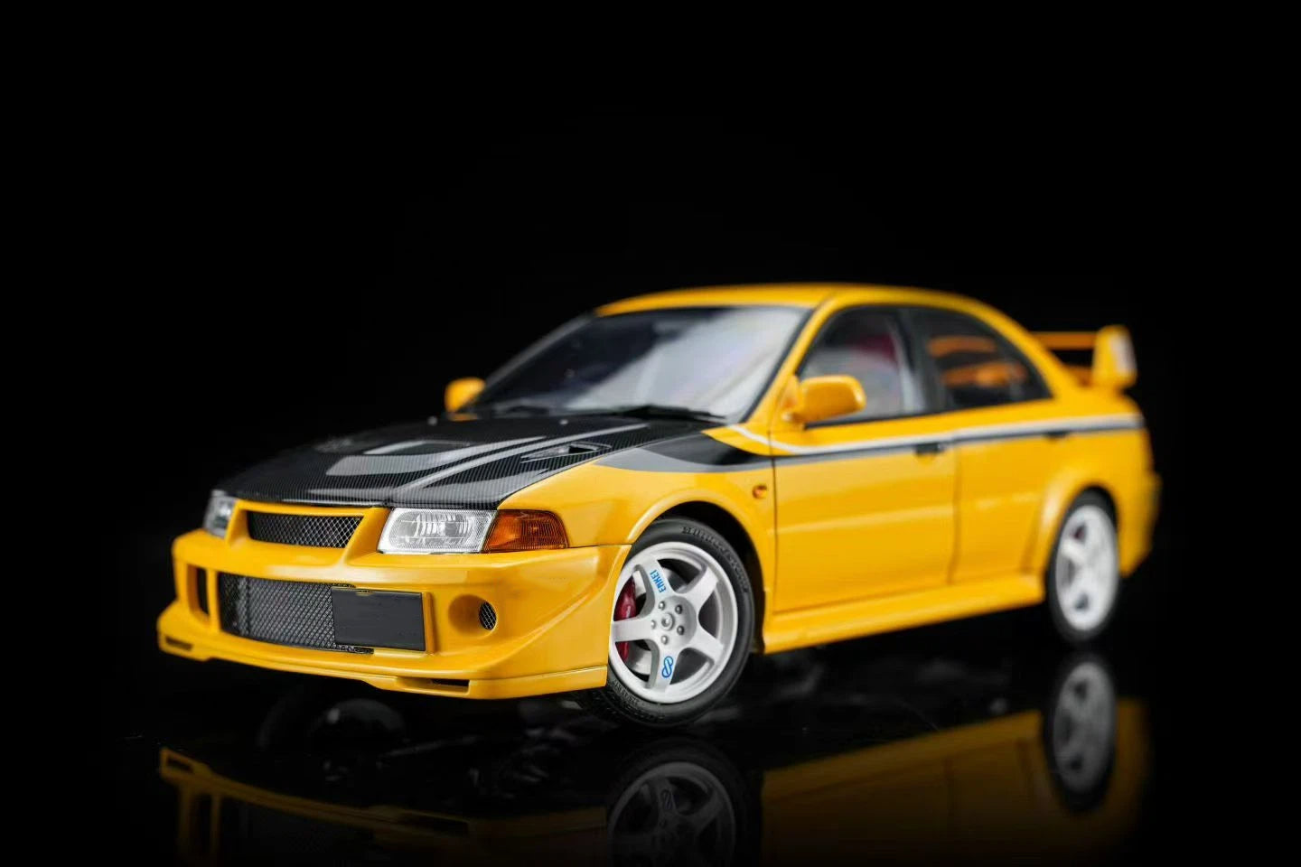 Pre-order MOTORHELIX 1:18 Lancer Evolution VI GSR T.M.E. (6.5) Full Opening Diecast Model Car