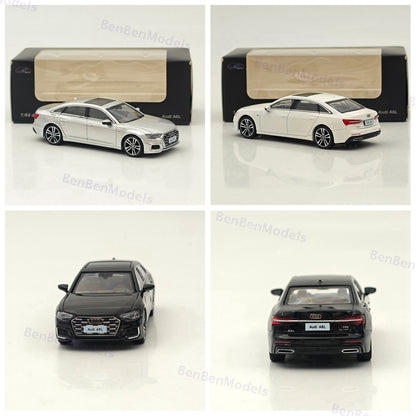 1/64 VAV Audi A6L Diecast Toys Car Models Collection Gifts Silver/Black/White