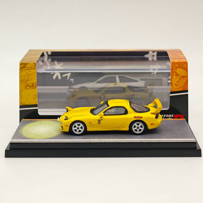 Hobby Japan 1/64 Mazda RX-7 (FD3S) RedSuns Initial D Open Headlights HJ645007DA Diecast Model Collection