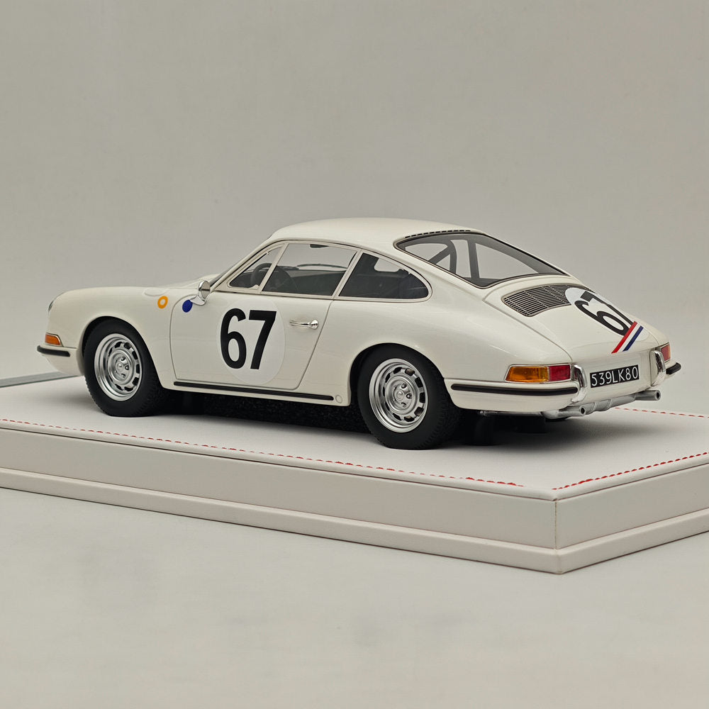 Ivy Merit 1/18 Porsche 911s 1967 Le Mans Blanc 67# Résine de collection de haute qualité