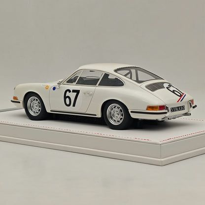 Ivy Merit 1/18 Porsche 911s 1967 Le Mans Blanc 67# Résine de collection de haute qualité