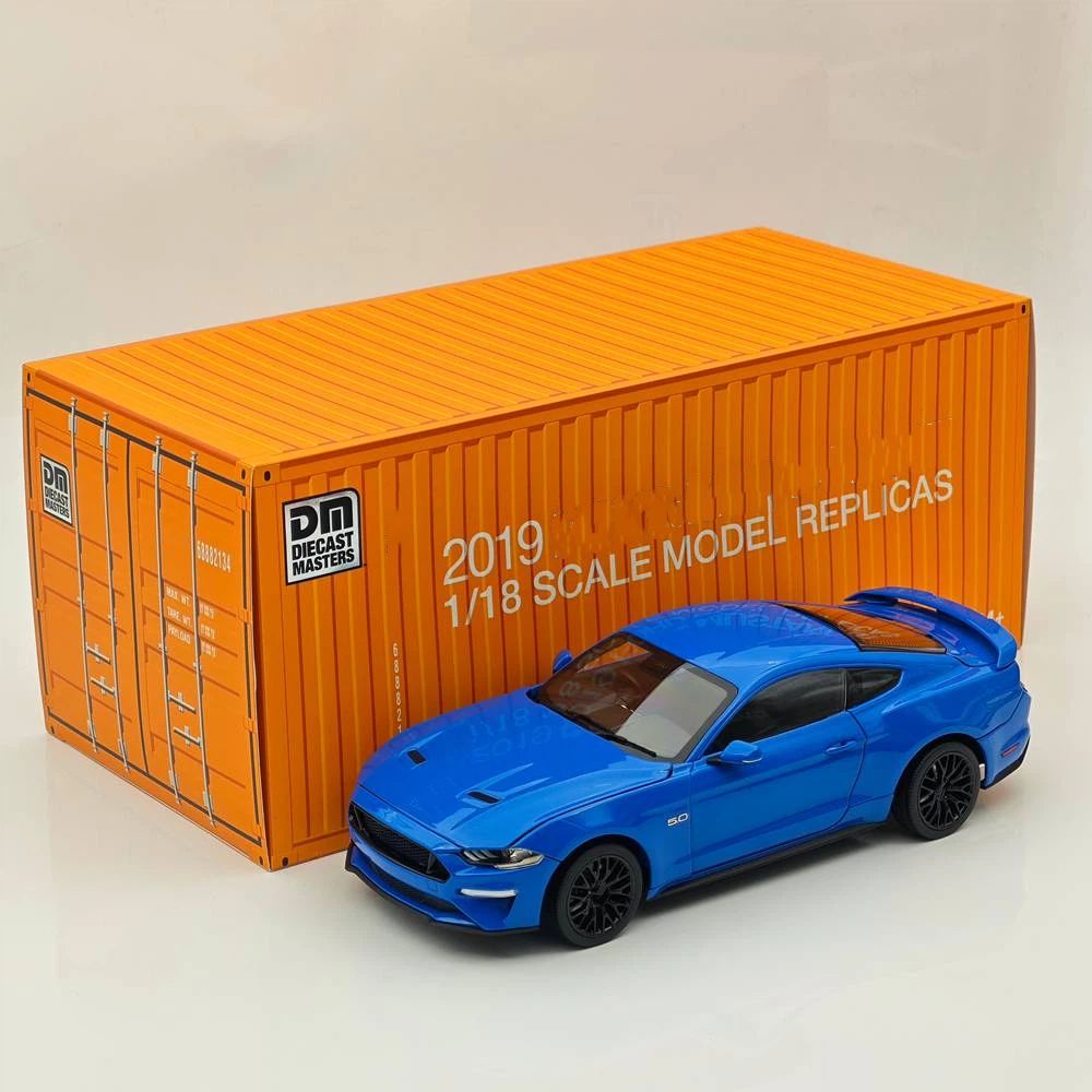 DM 1/18 2019 GT Blue RHD with Widebodykit Pack Diecast Model Car Miniature