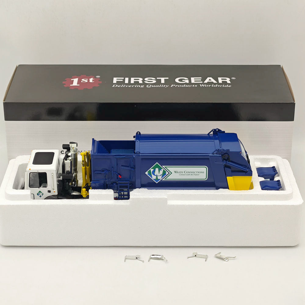 First Gear 1:34 Mack TerraPro Side Load Refuse Truck Blue 10-4167 Diecast Truck