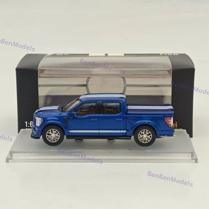 Fine Works64 1/64 F-150 Shelby Pickup Truck Blue With Accessories Diecast Model