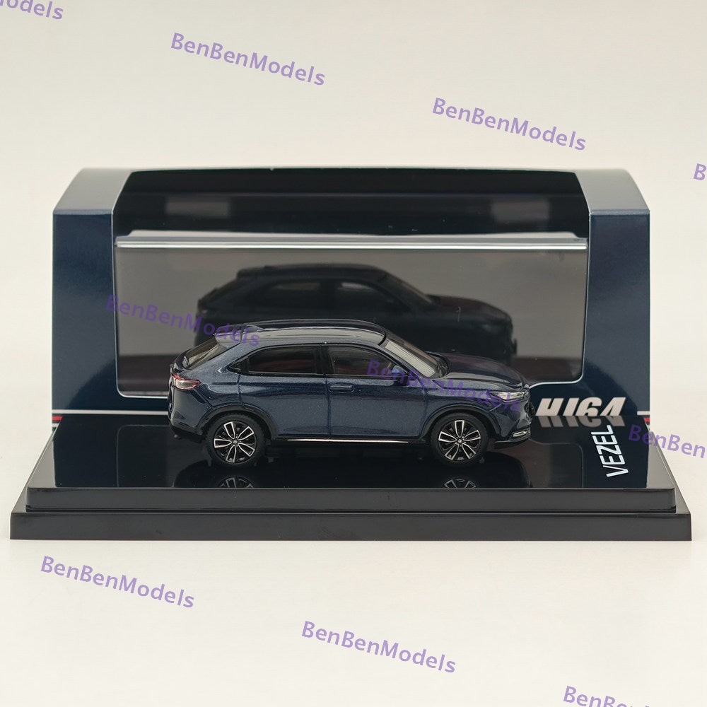 1/64 Hobby Japan VEZEL e: HEV Z Midnight Blue Beam Metallic Diecast HJ641071ABL