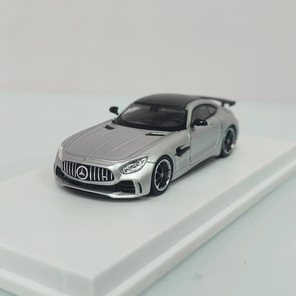 MJ 1/64 Mercedes Benz AMG GTR Double Door Diecast Car Models Collection Cadeaux Édition Limitée