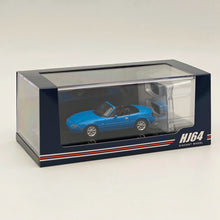 1/64 Hobby JAPAN Mazda EUNOS ROADSTER NA6CE AVEC COUVERCLE DE TONNEAU Bleu HJ642025ABL Modèles moulés sous pression Voiture Collection limitée Auto Jouets Cadeau 