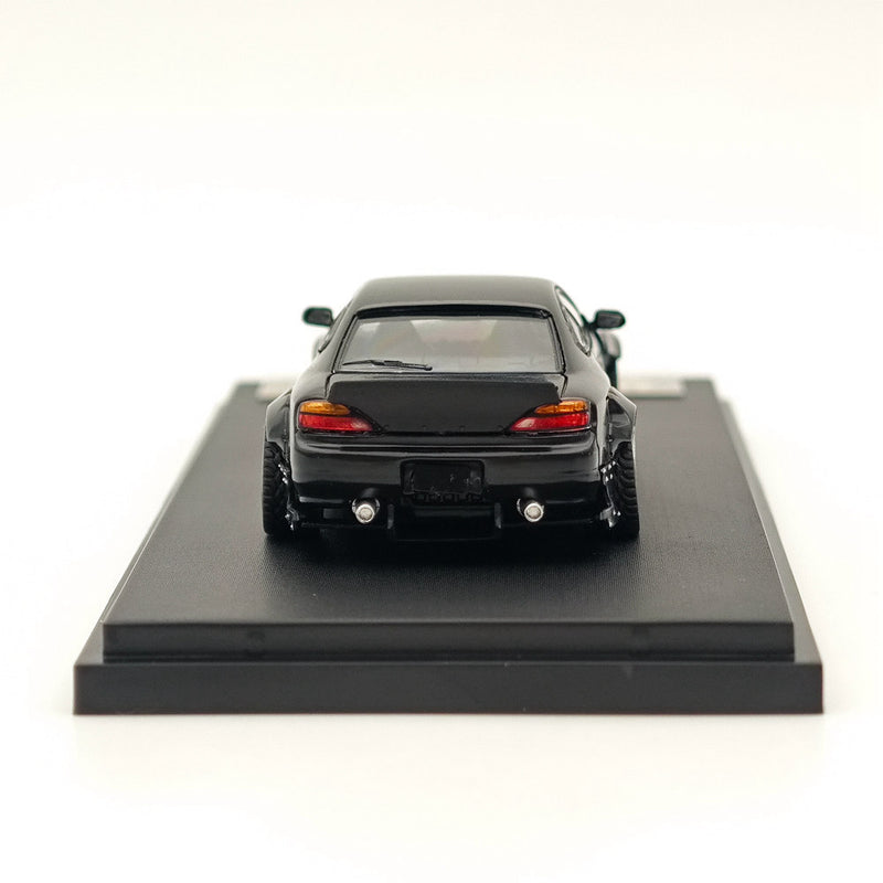 1/64 SW Nissan Silvia S15 Pandem Rocket Bunny Black Diecast Models Car