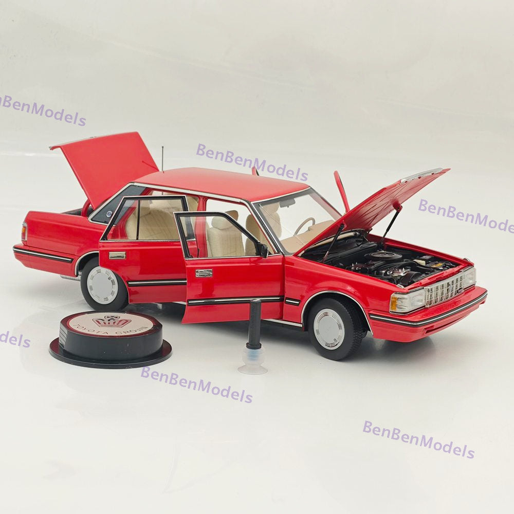 1/18 Toyota Crown Seventh Generation MS122 Red / Mi Interior Diecast Model