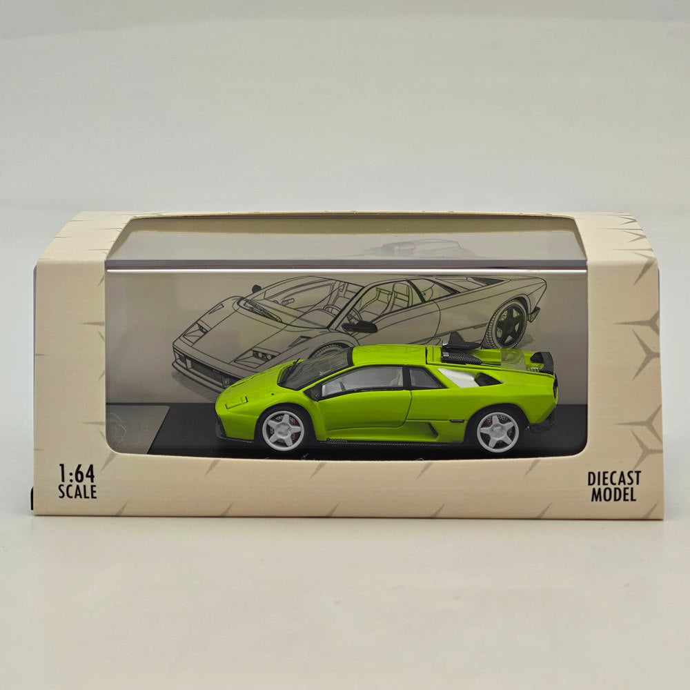 Rhino Model RM 1:64 Diablo Eccentrica Green/Silvery with detachable tailgate Diecast Model Car Collectible