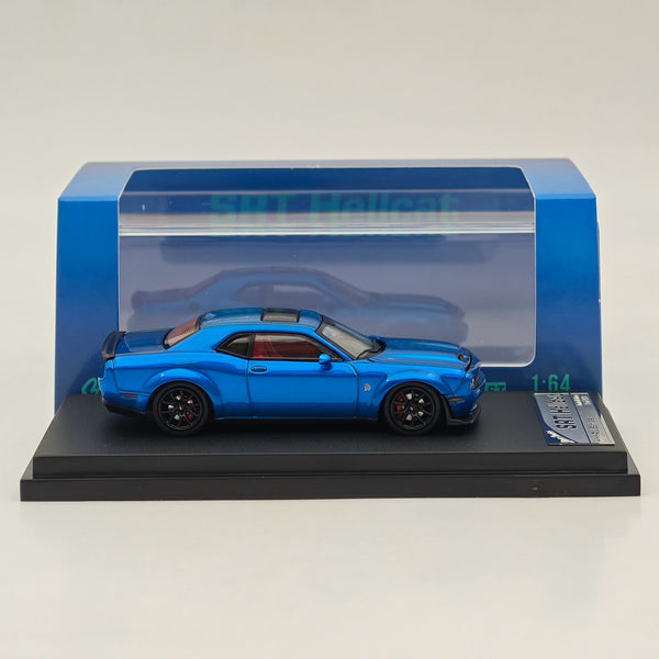 1:64 SH Dodge SRT Hellcat Muscle Sports Diecast Model Car Collection Blue