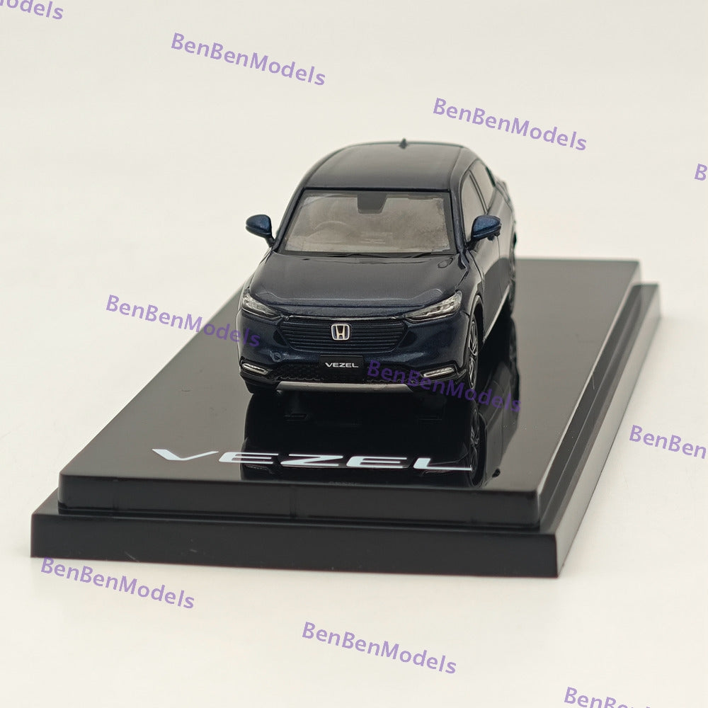 1/64 Hobby Japan VEZEL e: HEV Z Midnight Blue Beam Metallic Diecast HJ641071ABL