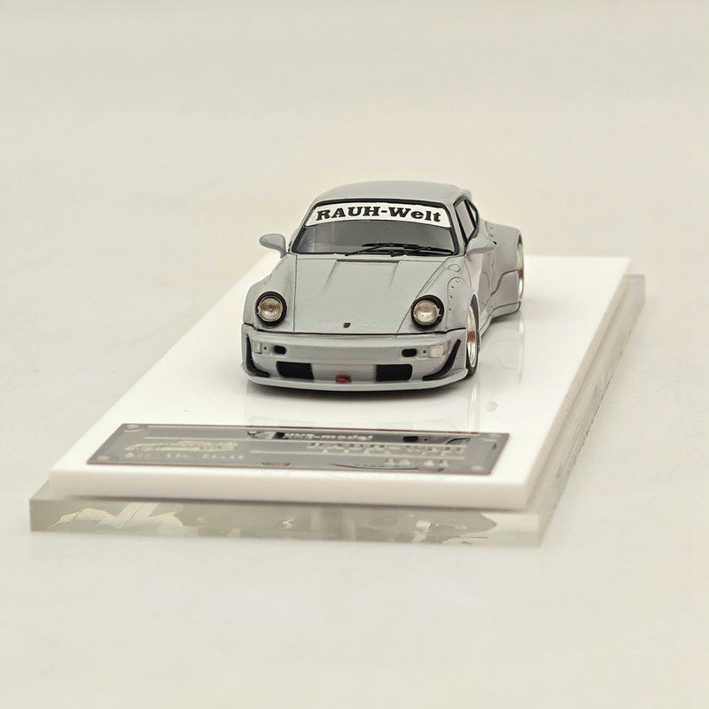 1/64 SH Porsche 964 RWB RAUH-Welt BEGRIFF Cement Gray Resin Diecast Models Car