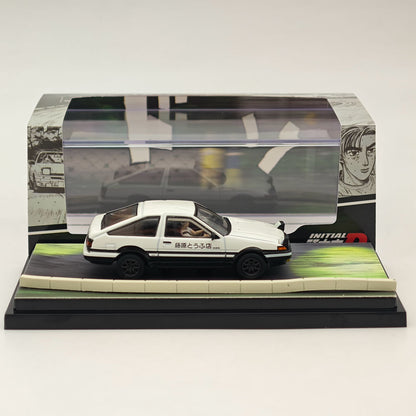 Hobby Japan 1/64 Toyota SPRINTER TRUENO GT APEX AE86 White INITIAL D HJ643008DB Diecast Model Car Limited Collection