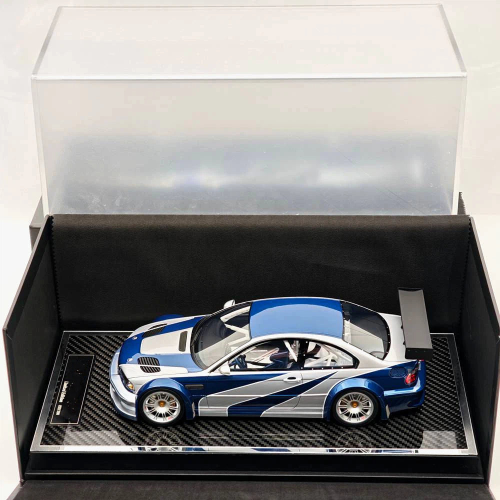 Prévente SW 1:18 M3 GTR E46 Need For Speed Édition Limitée Maquette de Voiture en Résine Cadeaux de Collection
