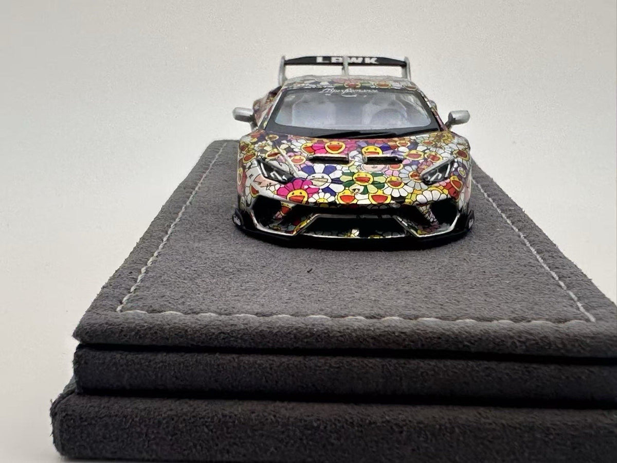 DAP 1:64 Lamborghini Supercar Voiture de course Livrée Roues portantes Modèle de voiture moulé sous pression Jouets Cadeau