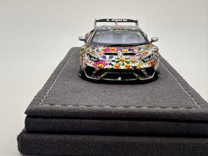 DAP 1:64 Lamborghini Supercar Voiture de course Livrée Roues portantes Modèle de voiture moulé sous pression Jouets Cadeau