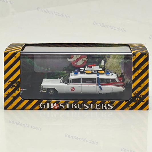 1/64 YS Ghostbusters Ecto-1 Diecast Model Minicar White Limited