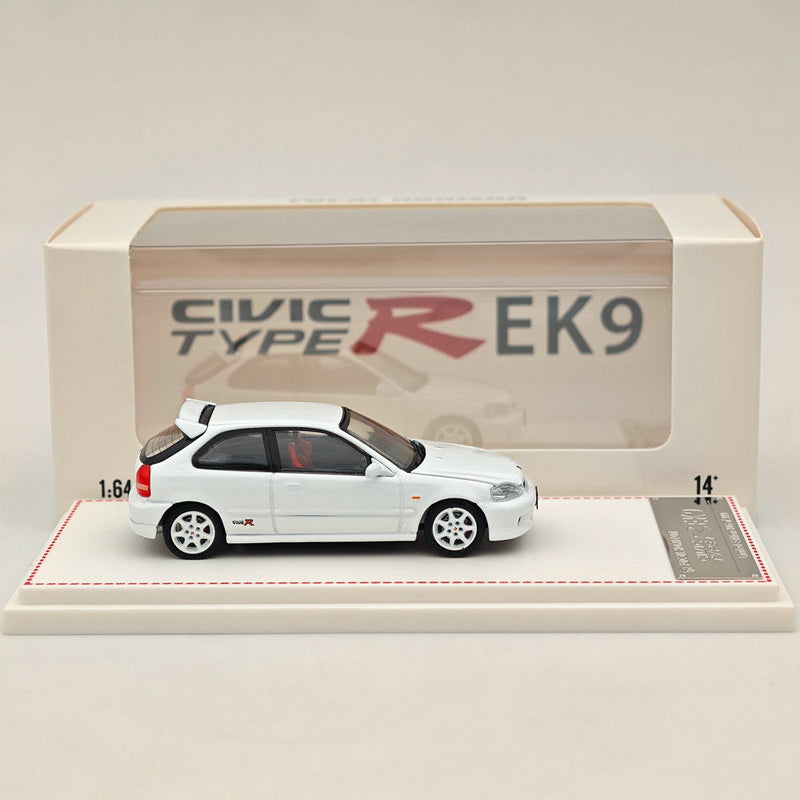 1/64 FH Honda Civic Type R EK9 White Diecast Models Car Limited Collection