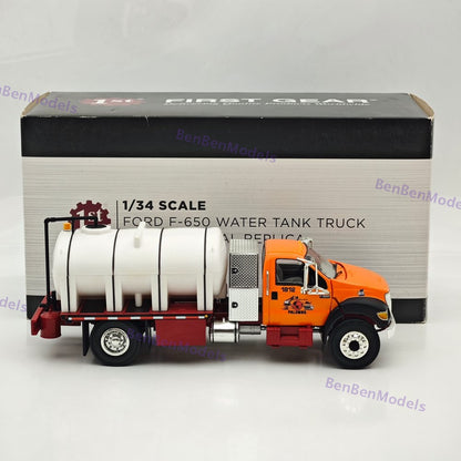 1/34 FIRST GEAR F-650 WATER TANK TRUCK Orange DIECAST Model REPLICA
