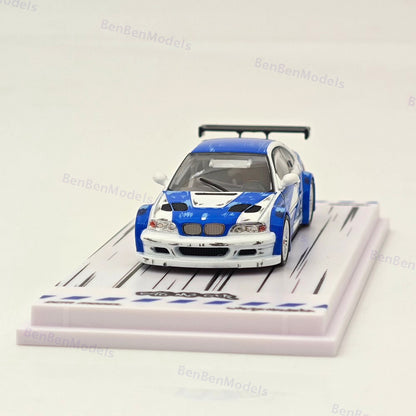 1:64 DCM BMW M3 GTR E46 NFS TECKWRAP APAXPO ZESTEK Diecast Models Car Colletible
