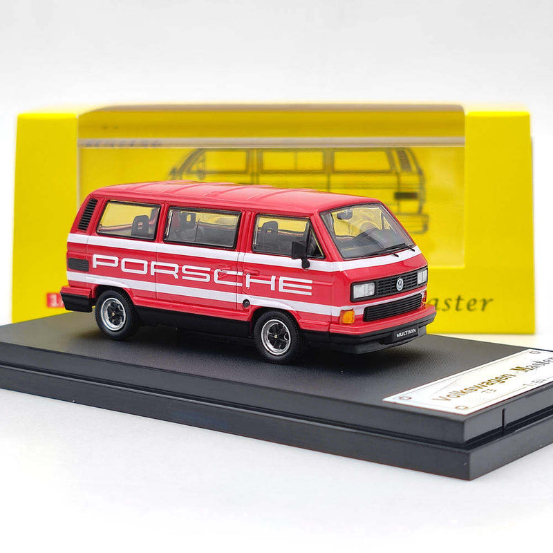 Master 1:64 Porsche B32 & VW T3 Multivan 1985 Van Gulf Diecast Toys Car Models Miniature Hobby Exquisite Gifts