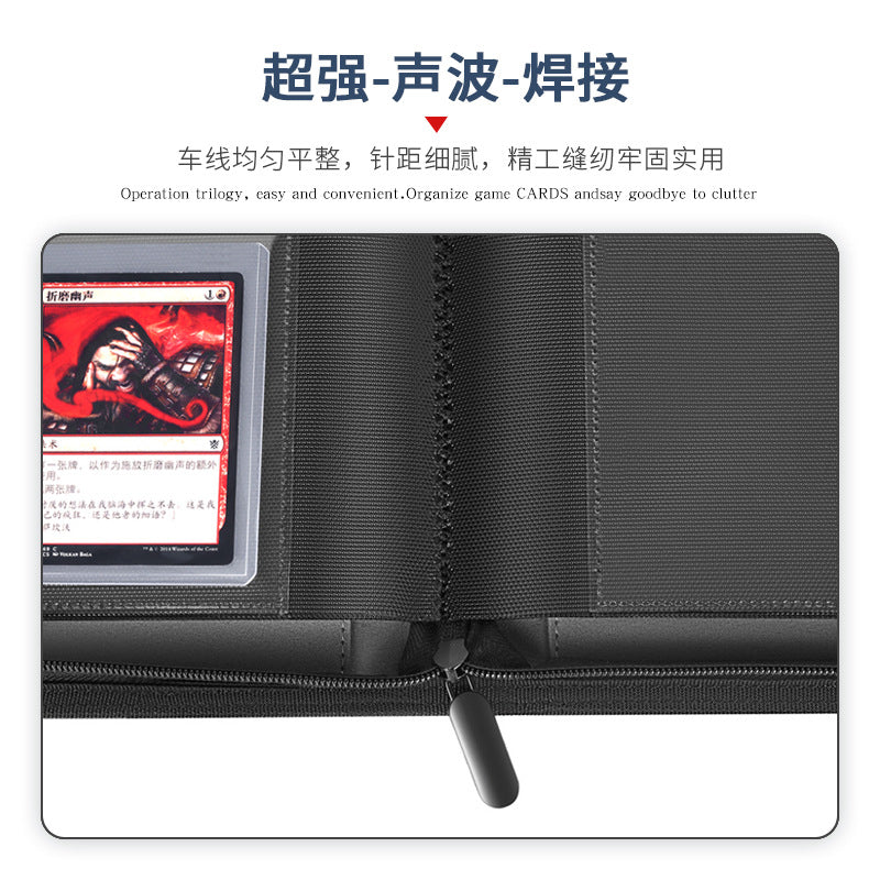 Multi-color PU Leather Card Album 252 Pockets Zippered TCG Storage Bind