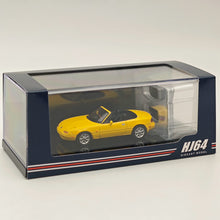 1/64 Hobby JAPAN Mazda EUNOS ROADSTER NA6CE AVEC COUVERCLE DE TONNEAU Jaune HJ642025BY Modèles moulés sous pression Voiture Collection limitée Auto Jouets Cadeau 