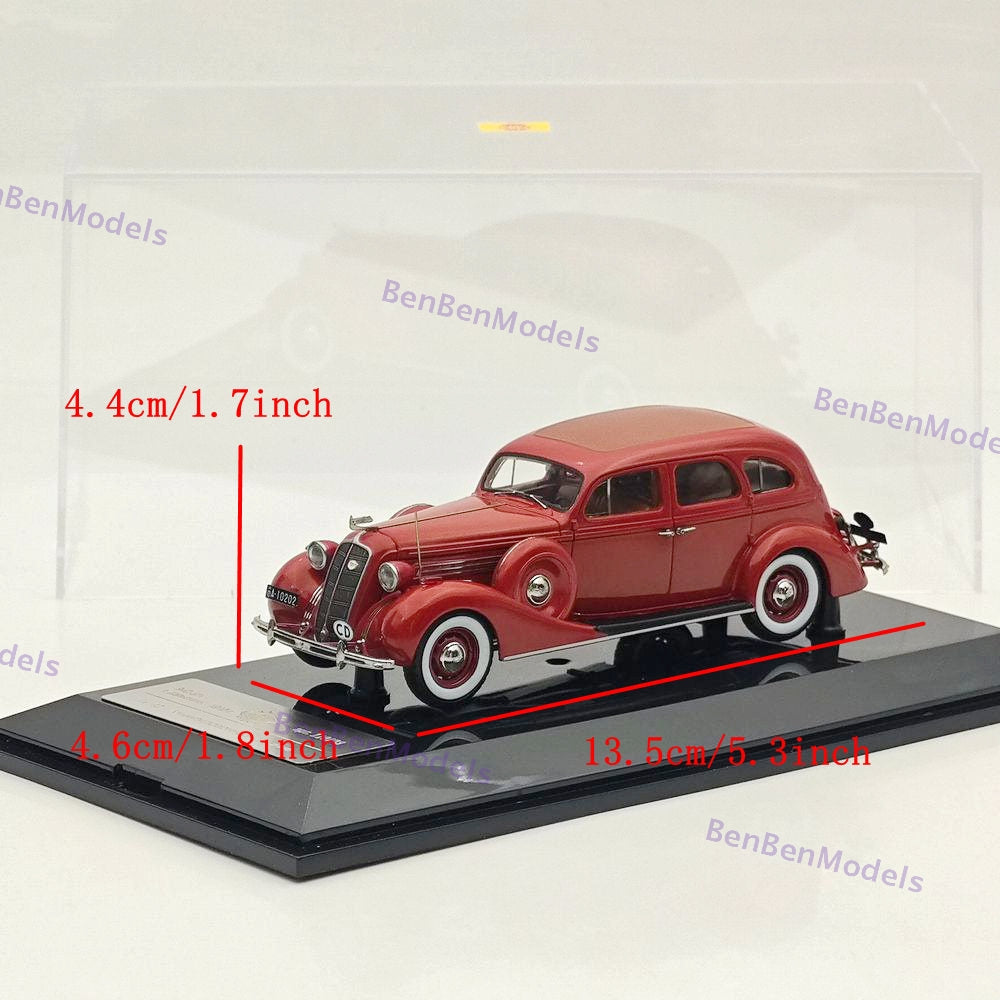 DiP Models 1/43 1940 ZIS-101 110103 Moscow Limousine Red Resin