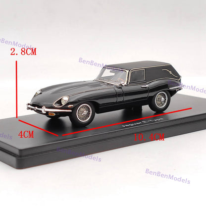 1:43 SCHUCO JAGUAR E-TYPE "HAROLD & AMP MAUDE" FUNERAL CAR - Resin Black Used