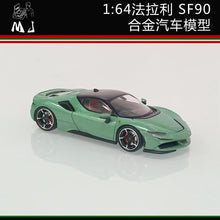 New MJ 1:64 Ferrari SF90 Diecast Toys Car Models Miniature Hobby Collection Gifts