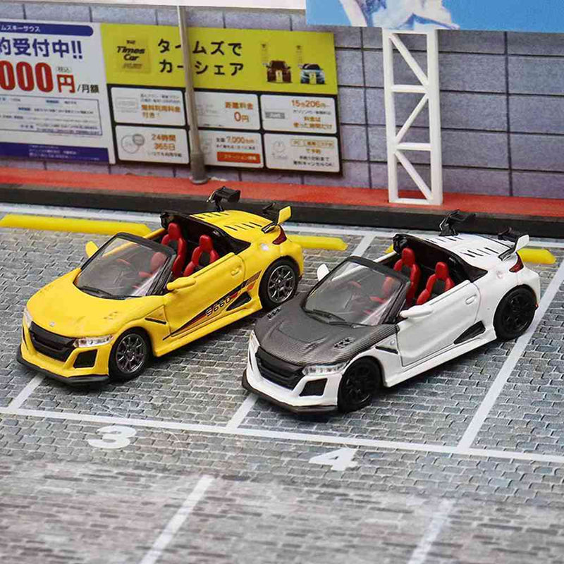 Mortal 1:64 Honda S660 Mugen Convertible with top cover Diecast Toys Car Models Collection Gifts Limited Edition