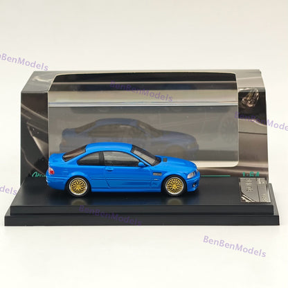 1:64 SH M3 E46 Blue Coupe Racing Sports Model HIGH REV SERIES Diecast Model Car