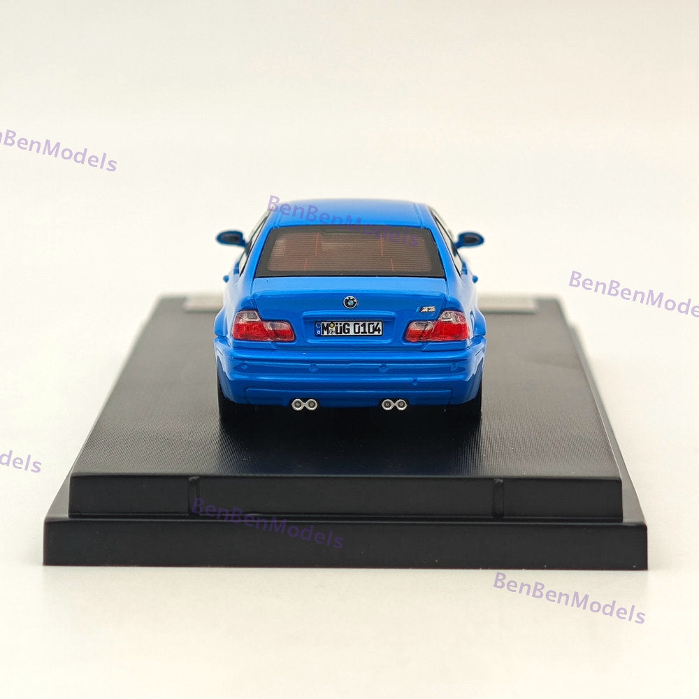 1:64 SH M3 E46 Blue Coupe Racing Sports Model HIGH REV SERIES Diecast Model Car