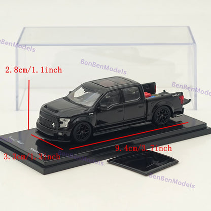 1/64 Funny SHELBY F-150 Shelby Super Snake Pickup Black Alloy Car Model
