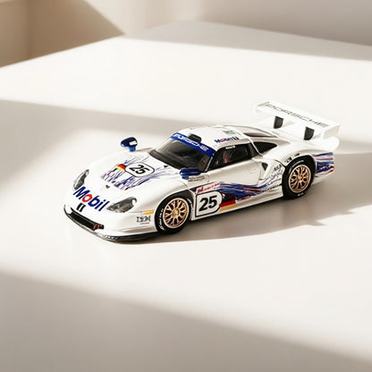 TSD 1:64 for 1997 911 GT1 LM Openable - hood Alloy Toys Car Model - Collectible Gifts
