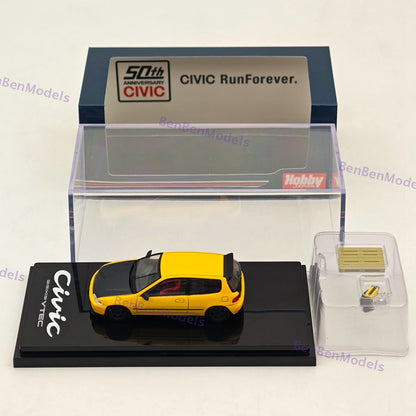 Hobby Japan 1/64 CIVIC (EG6)  JDM Style With Engine Display Model HJ642017AY