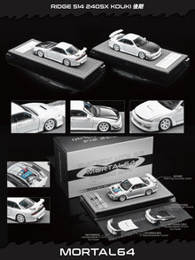 New Mortal 1:64 Nissan S14 JDM Retro Coupe Chameleon Paint Diecast Car Model Gift